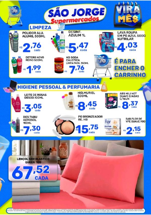 Confira as ofertas da semana do São Jorge Supermercados(Imagem:Divulgação)