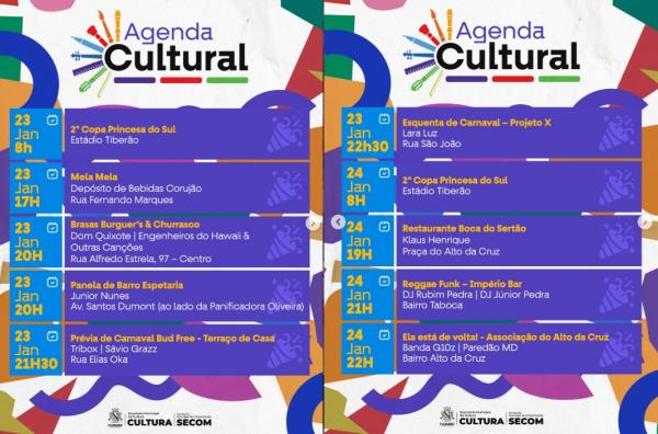 Fim de semana cultural agita Floriano com arte, m&uacute;sica, esporte e celebra&ccedil;&atilde;o.(Imagem:Reprodu&ccedil;&atilde;o/Instagram)