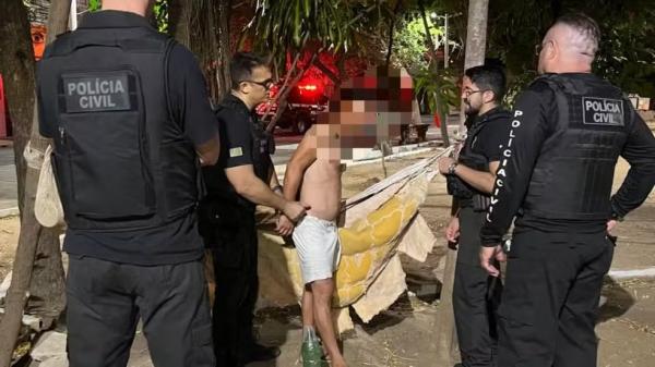 Investigado pro estupro de vulnerável e homicídio é preso no Centro de Teresina.(Imagem:Polícia Civil)