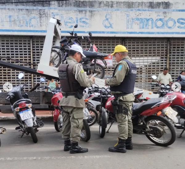 Reforço policial intensifica operação de fiscalização em Floriano.(Imagem:Reprodução/Instagram)