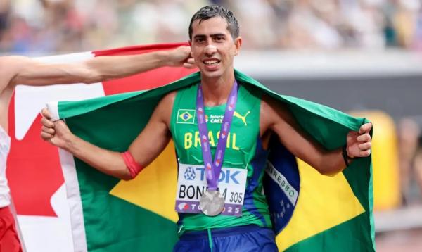 Caio Bonfim é prata na prova de 35 km do Mundial de Atletismo.(Imagem:Fernanda Paradizo/CBAt/Direitos Reservados)