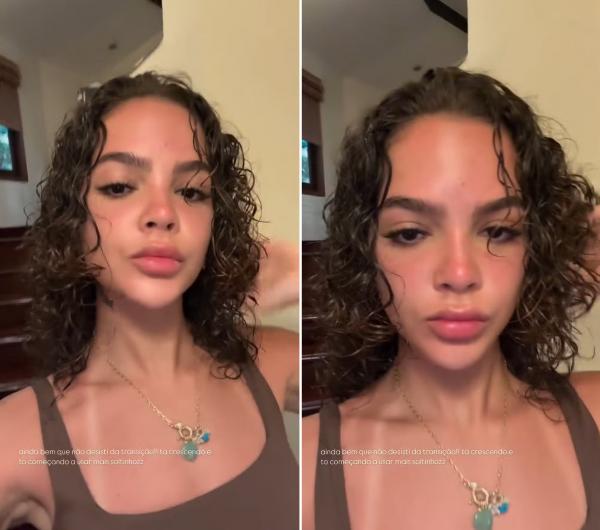 Mel Maia mostra cabelo real após transição capilar e comemora: