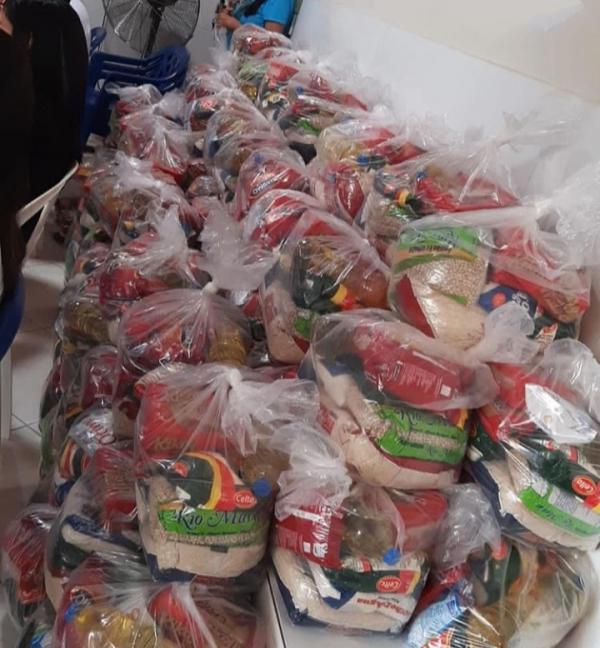 APAE de Floriano recebe doação de cestas básicas(Imagem:Reprodução)