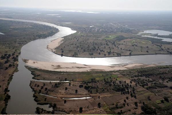 Rio Parnaíba em Luzilândia, no Norte do Piauí.(Imagem:Zig Koch/Agência Nacional de Águas e Saneamento B)