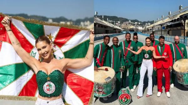 Virginia Fonseca, influenciadora digital com milhões de seguidores, foi anunciada como a nova rainha de bateria da Acadêmicos do Grande Rio para o desfile de 2026.(Imagem: Reprodução/Redes sociais)
