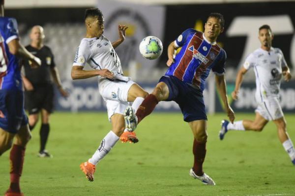 Santos venceu o Bahia em partida com primeiro tempo agitado.(Imagem:Ivan Storti/ Santos FC/Direitos Reservados)