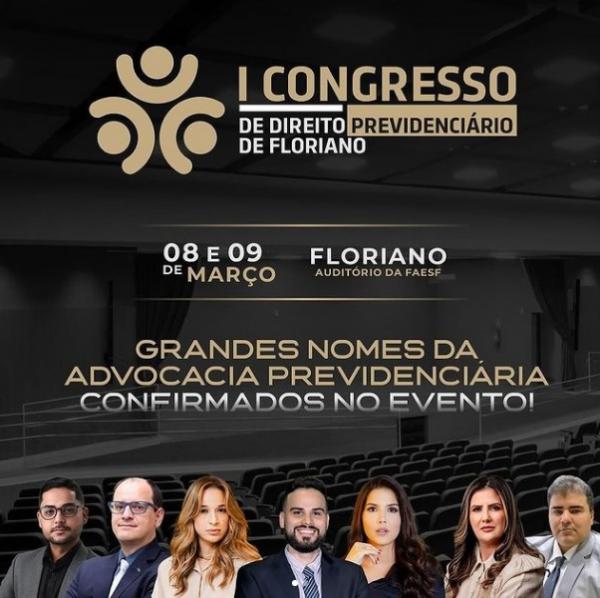 Floriano se prepara para o I Congresso de Direito Previdenciário.(Imagem:Reprodução/Instagram)