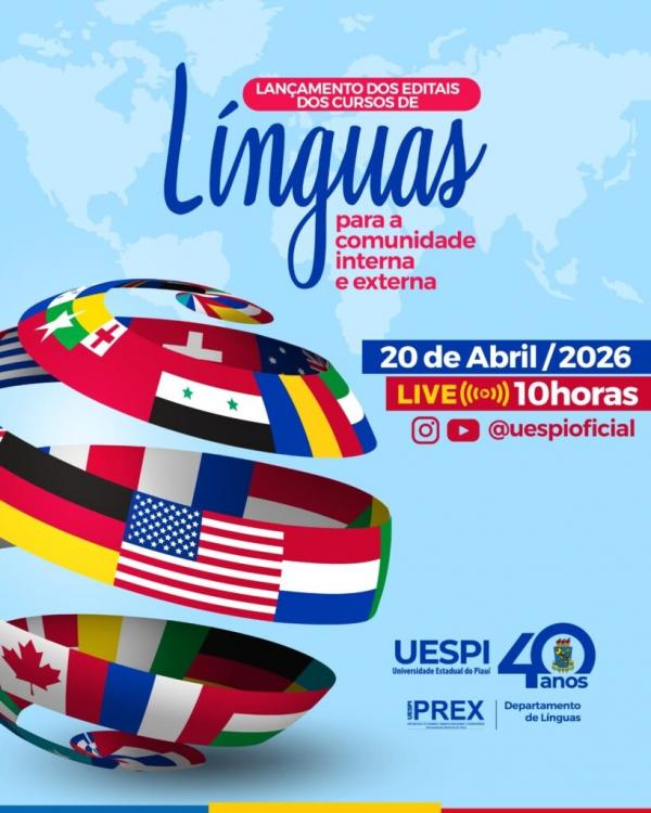 Al&eacute;m dos cursos livres de l&iacute;nguas, a Uespi vai realizar exame de profici&ecirc;ncia de leitura em l&iacute;ngua estrangeira para processos seletivos de mestrado e doutorado.(Imagem:Divulga&ccedil;&atilde;o)