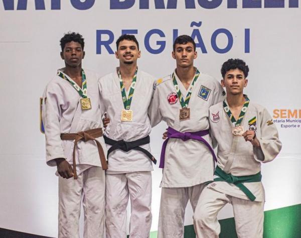  Estudantes da rede estadual são destaques no Brasileiro de Judô Região I com quatro medalhas.(Imagem:Divulgação)