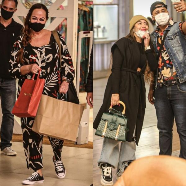 Mãe e irmã de Neymar vão às compras em shopping no Rio(Imagem:Reprodução)