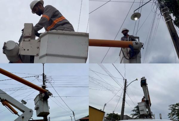 Prefeitura de Floriano realiza mais de 800 servi&ccedil;os de ilumina&ccedil;&atilde;o p&uacute;blica em mar&ccedil;o.(Imagem:Reprodu&ccedil;&atilde;o/Instagram)