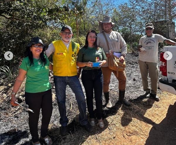 Floriano realiza coleta de água em riachos e rio no Dia Mundial da Conservação da Natureza.(Imagem:Reprodução/Instagram)
