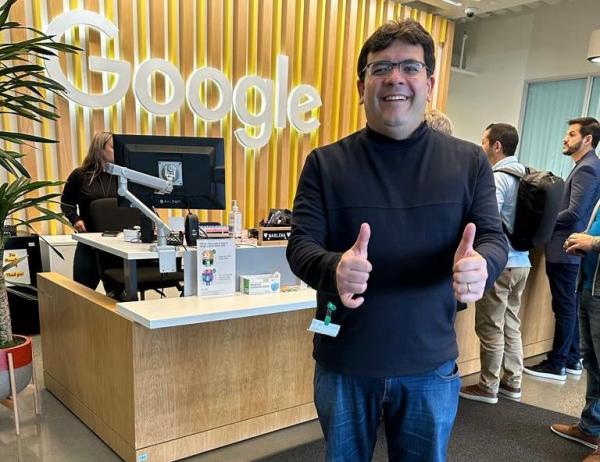 Em visita ao Google, Rafael Fonteles busca parcerias na área de inovação para startups e saúde.(Imagem:Divulgação)