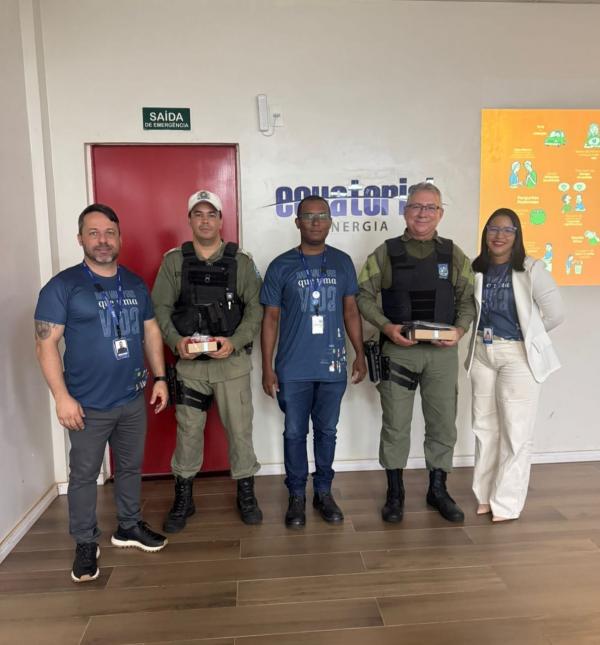 3º BPM realiza palestra sobre segurança no trânsito para motociclistas na Equatorial Piauí(Imagem:Divulgação/PM)