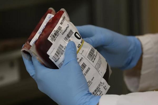 Bolsa de sangue para doação.(Imagem:Maurício Vieira/Secom/Divulgação)
