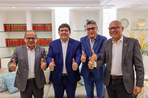 Rafael Fonteles tem reunião com Franzé Silva e líderes de bancadas do MDB e PT.(Imagem:Ascom)
