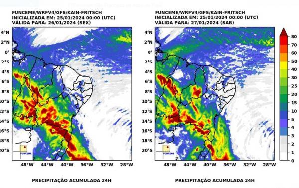 Piauí tem previsão de chuvas intensas para quase todo o estado; atuação será concentrada no Sul(Imagem:Divulgação)