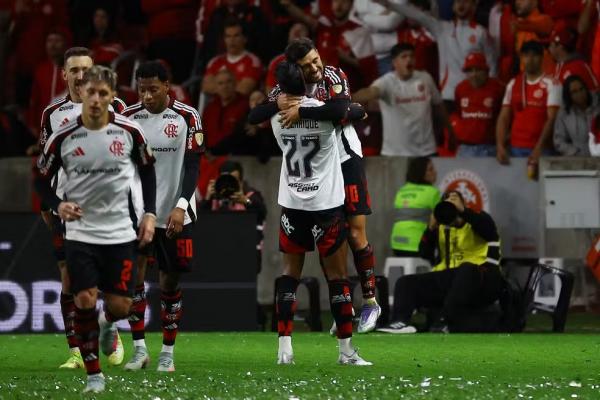 Arrascaeta Flamengo Inter Libertadores.(Imagem:Silvio Avila/AFP)