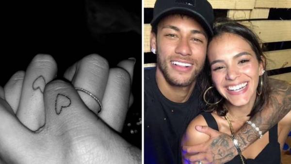 Neymar cobriu tatuagem que fez para Bruna.(Imagem:Reprodução/Instagram)