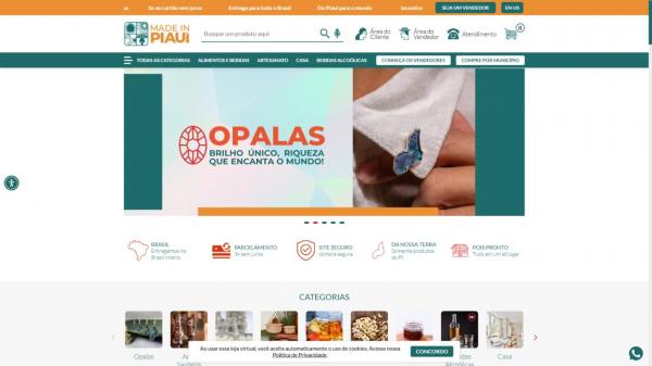 Com três meses de funcionamento, Made In Piauí impulsiona vendas e alcance nacional dos produtos do(Imagem:Divulgação/Governo do Piauí)