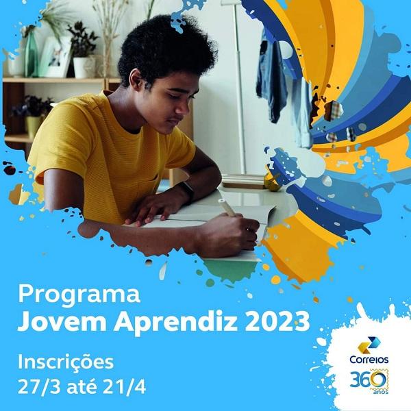 Correios abre inscrições para o programa Jovem Aprendiz 2023.(Imagem:Divulgação)