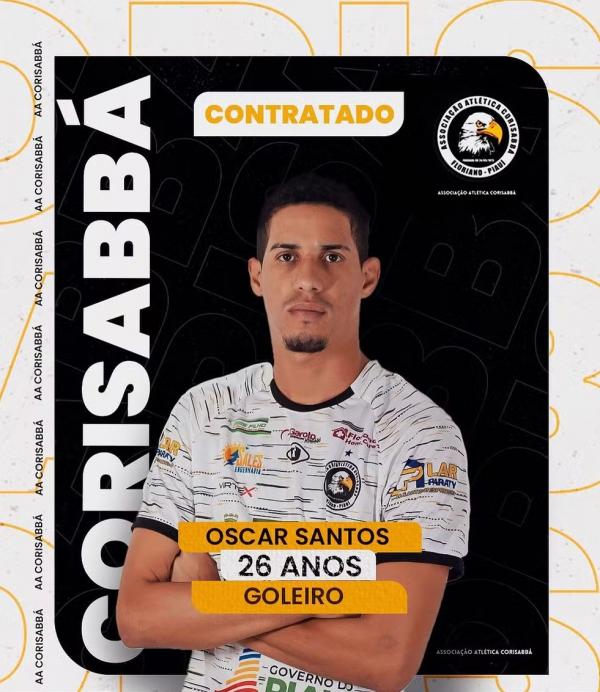 Oscar Santos, goleiro do Corisabbá.(Imagem:A.A. Corisabbá)