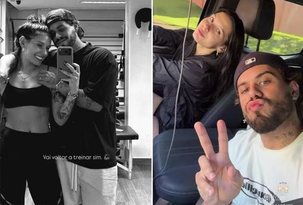 Zé Felipe e Ana Castela: suspeita de aliança e post da mãe do cantor com foto do suposto casal.(Imagem: Reprodução/Instagram)