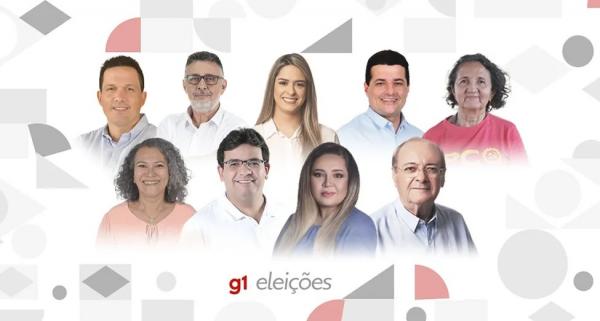 Candidatos ao governo do Piauí em 2022.(Imagem:arte g1)