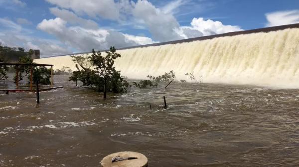 Oito barragens atingem capacidade máxima e sangram no Piauí; previsão é de mais chuvas