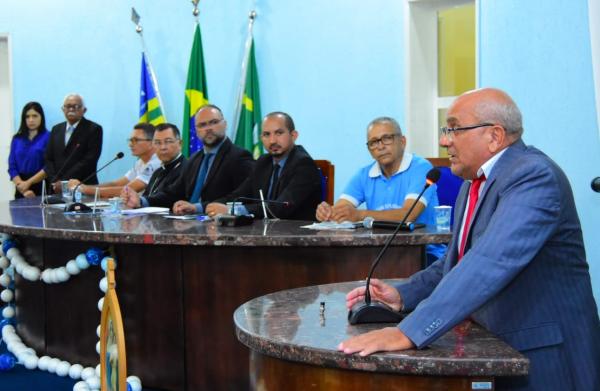 C&acirc;mara Municipal celebra os 15 anos do Ter&ccedil;o dos Homens na Diocese de Floriano em sess&atilde;o solene.(Imagem:CMF)