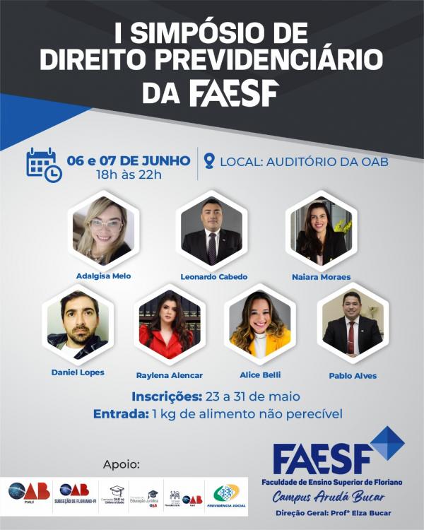 Naiara Moraes ministrará palestra no I Simpósio de Direito Tributário em Floriano