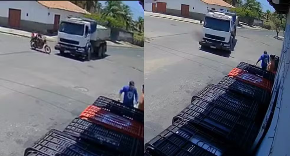 Criança de 10 anos morre e mãe fica ferida após colisão entre moto e caminhão no Piauí