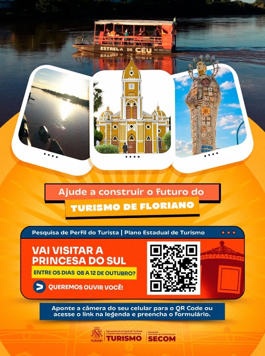 Prefeitura de Floriano convida turistas a participarem de pesquisa sobre o turismo local