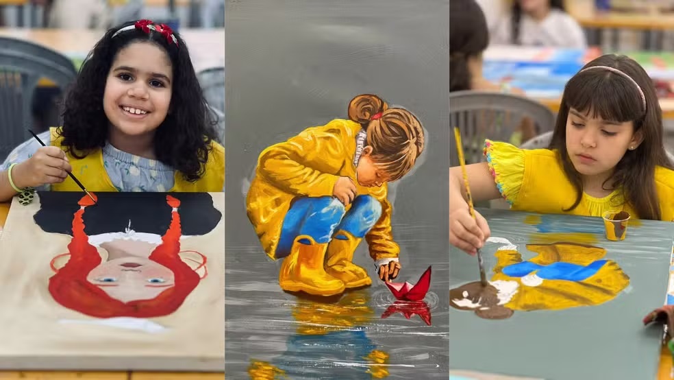 Pinturas de 30 crianças e adolescentes do PI serão expostas em Paris; veja obras
