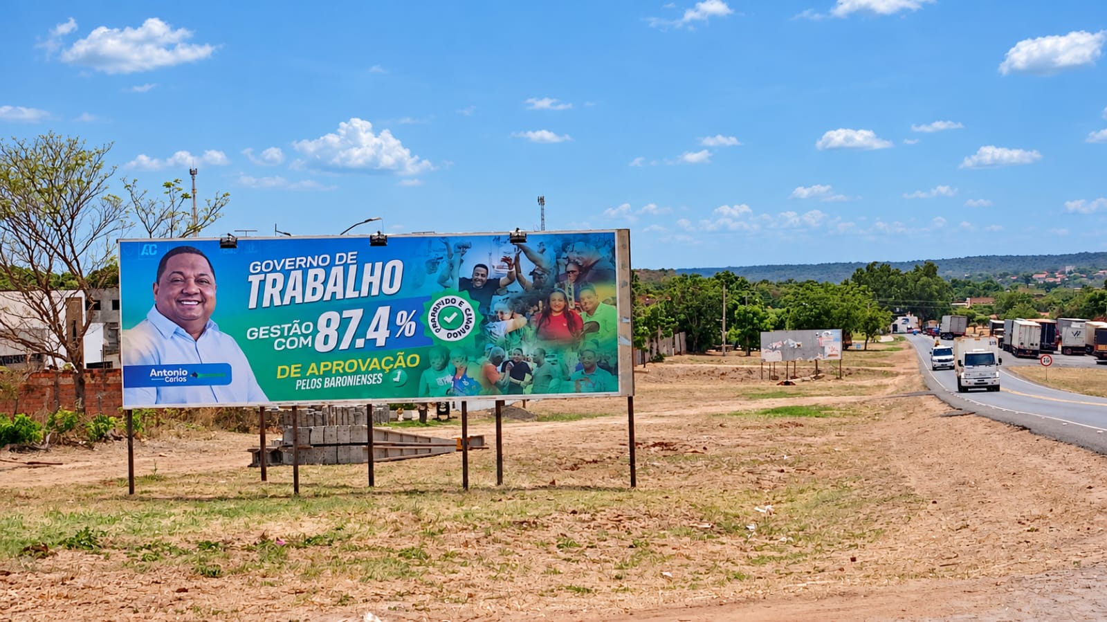 Prefeito Antônio Carlos alcança 87,4% de aprovação em Barão de Grajaú