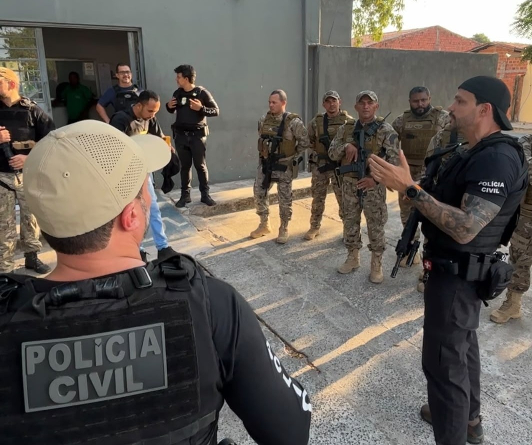SSP-PI realiza operação contra organização criminosa e prende quatro pessoas em Teresina
