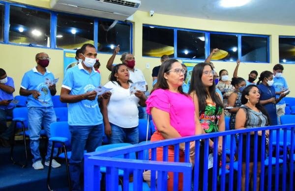 C&acirc;mara Municipal celebra os 15 anos do Ter&ccedil;o dos Homens na Diocese de Floriano em sess&atilde;o solene.(Imagem:CMF)