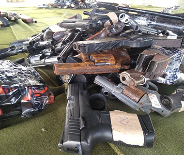 Exército destrói 263 armas usadas em ações criminosas
